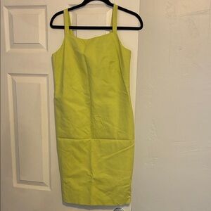 LOFT Bright Yellow Midi Dress